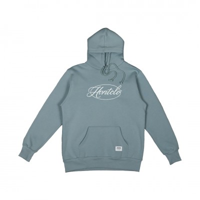 LIGHT BLUE CALLIGRAPHY HOODIE