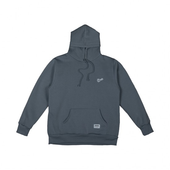 GREY BASEBALL HOODIE