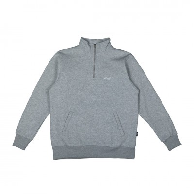 LIGHT GREY MARKER HALF-ZIP