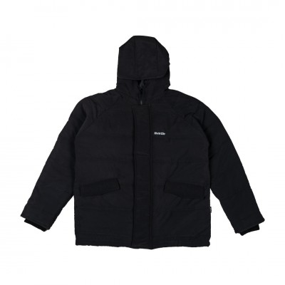 BLACK OFFICIAL LOGO PUFFER JACKET