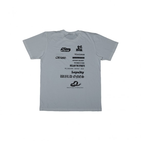 WHITE ALL LOGOS TEE