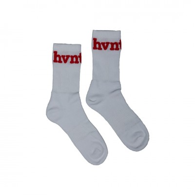 WHITE ROUNDED SOCKS