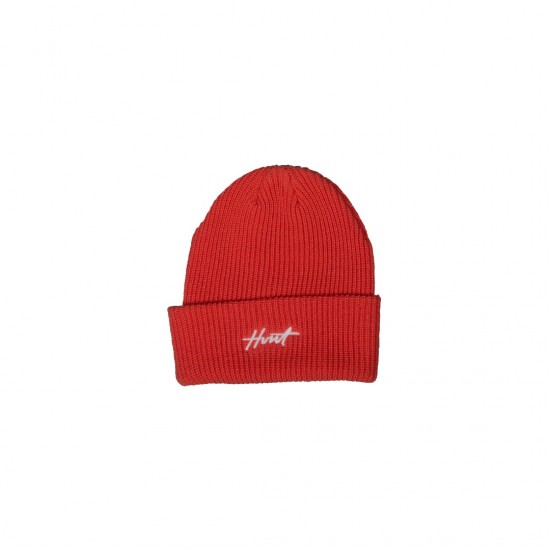 PINK MARKER KNIT BEANIE