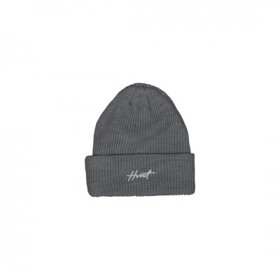 LIGHT GREY MARKER KNIT BEANIE