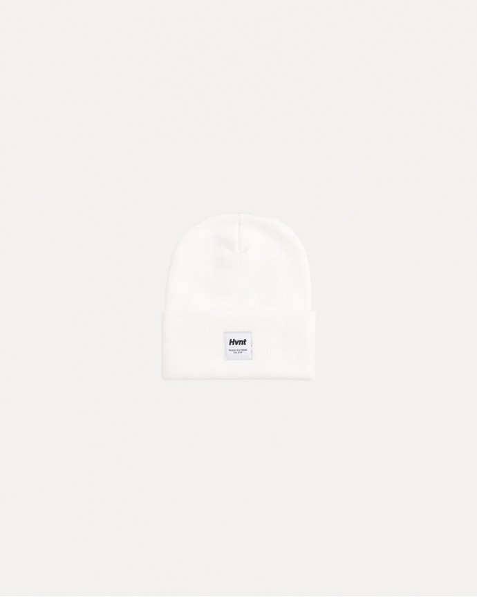 WHITE CLASSIC BEANIE