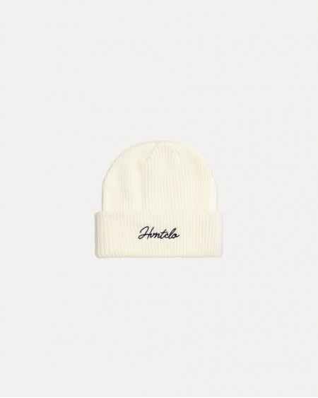 IVORY EQUAL THICKNESS FONT BEANIE