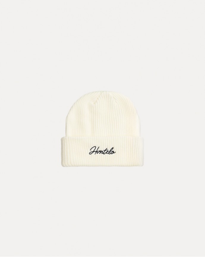 IVORY EQUAL THICKNESS FONT BEANIE