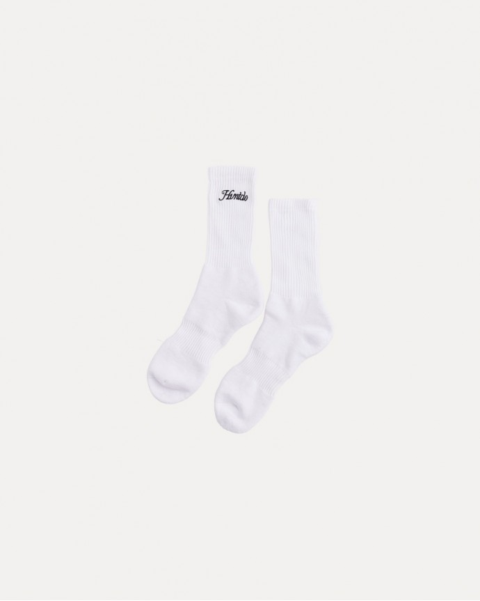 WHITE SIDEWAYS SOCKS