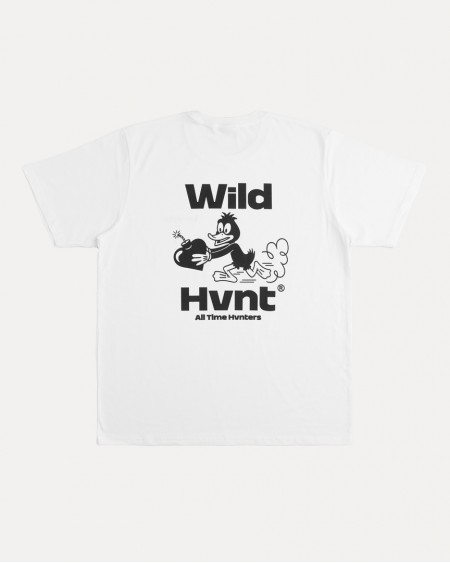 WHITE ALL TIME HVNTERS TEE