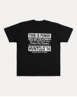 BLACK TIME IS POWER TEE