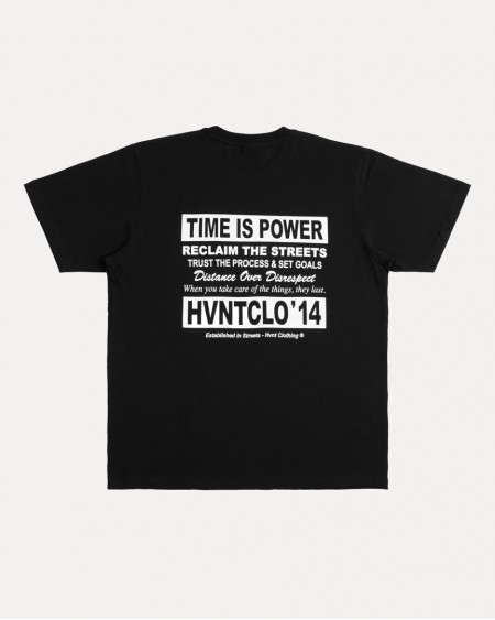 BLACK TIME IS POWER TEE