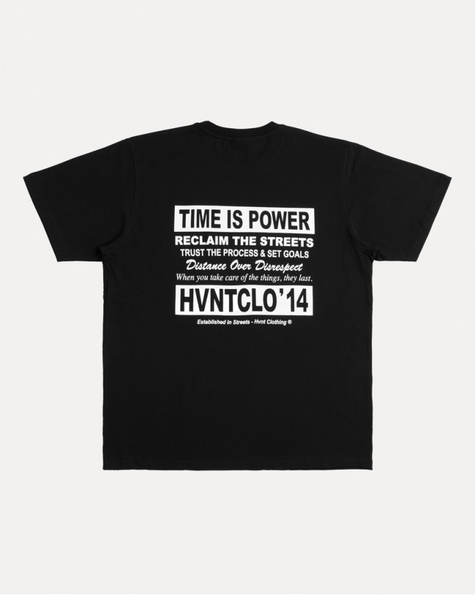 BLACK TIME IS POWER TEE