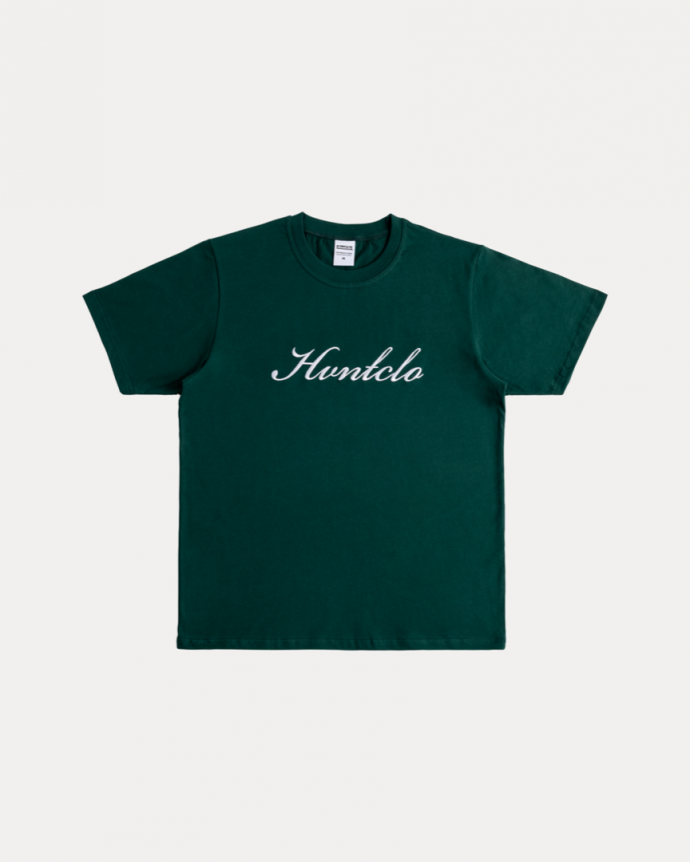 CALLIGAPHY FONT DARK GREEN TEE