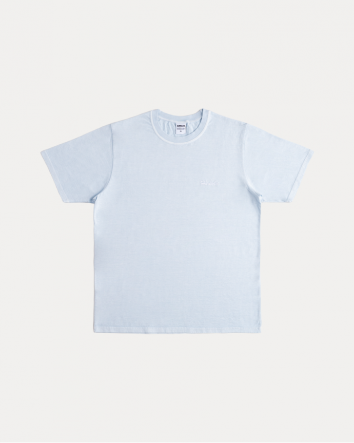 BRUSHED FONT LIGHT BLUE TEE