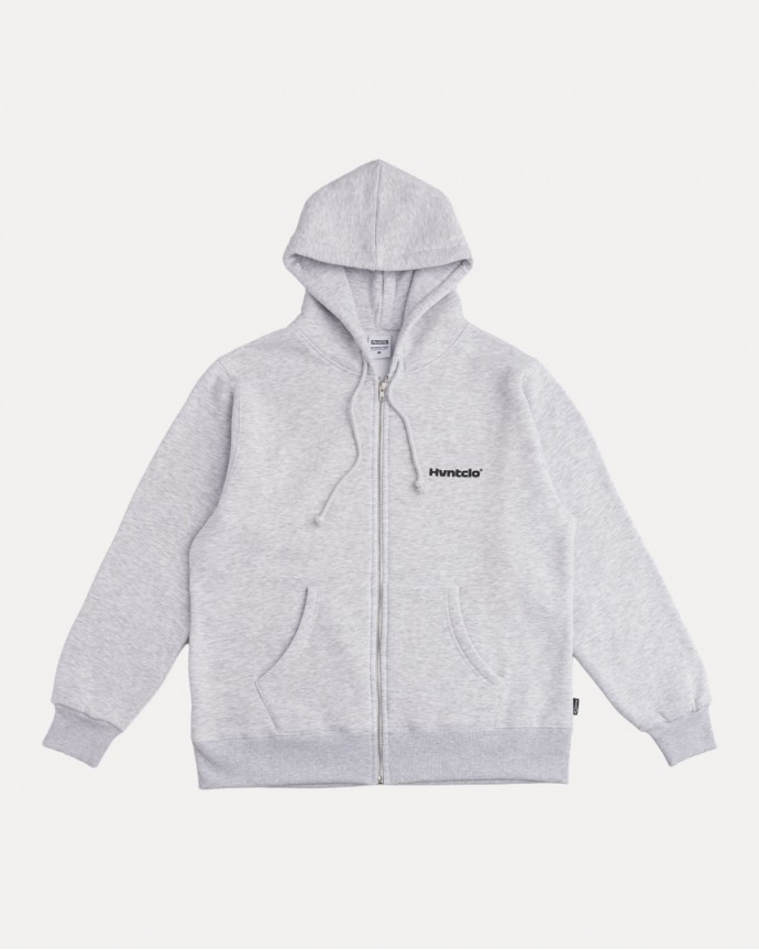 HEATHER GREY ALL TIME HVNTERS ZIP-HOODIE