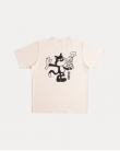 CAT W/ THE GUN IVORY TEE