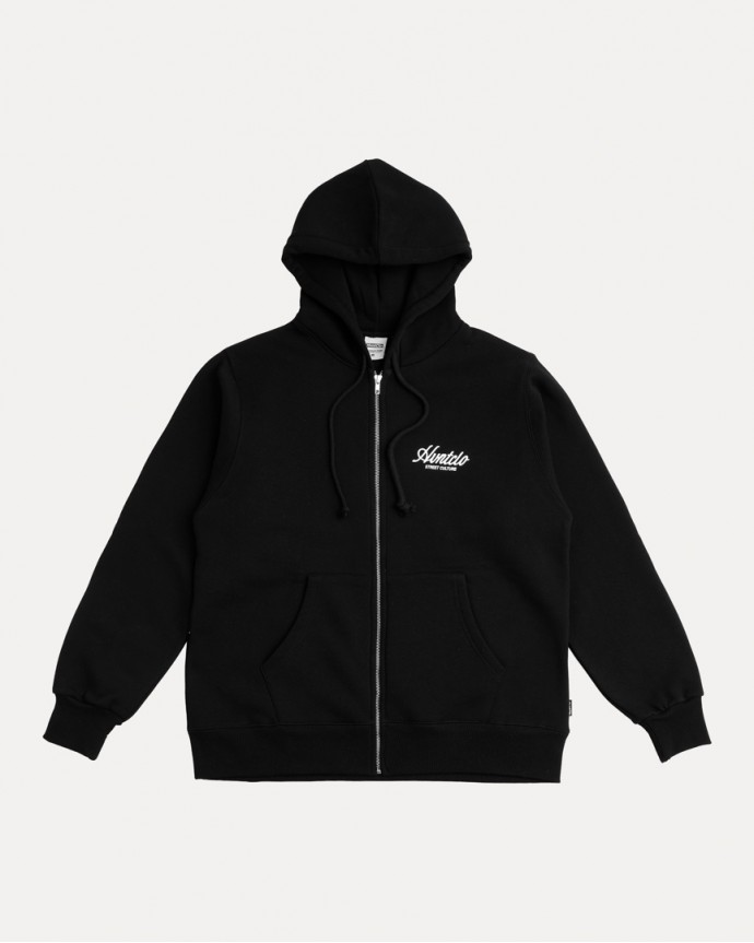 BLACK THE WORLD IS OURS ZIP-HOODIE