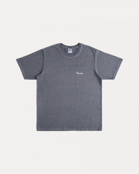 BRUSHED FONT GREY TEE
