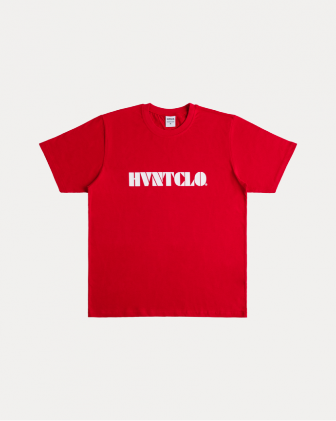 STENCIL RED TEE