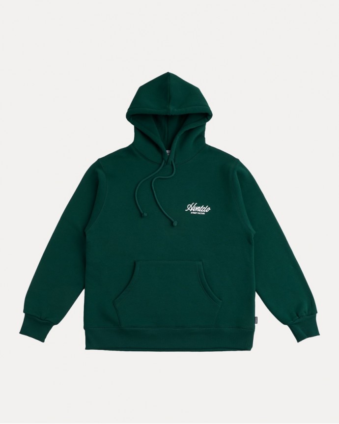 DARK GREEN THE WORLD IS OURS HOODIE