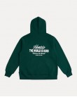 DARK GREEN THE WORLD IS OURS HOODIE