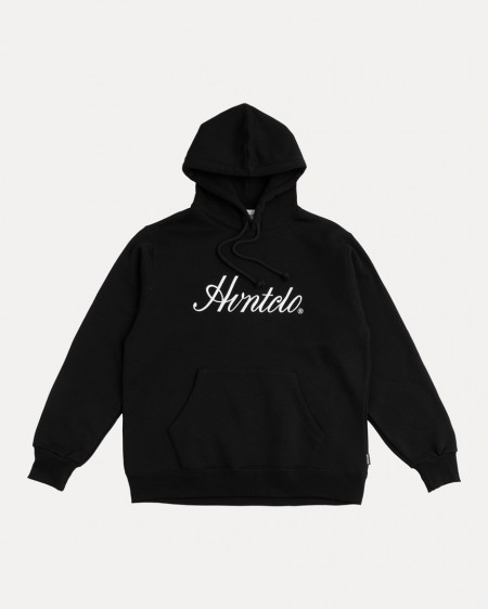 BLACK CLASSIC SIDEWAYS HOODIE