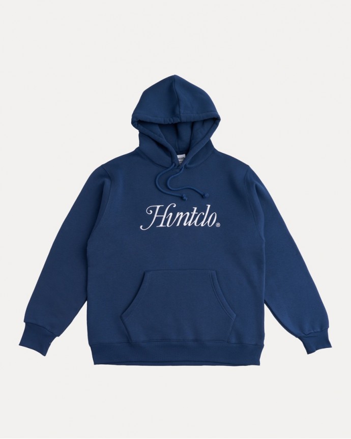 INDIGO BLUE SIDEWAYS HOODIE