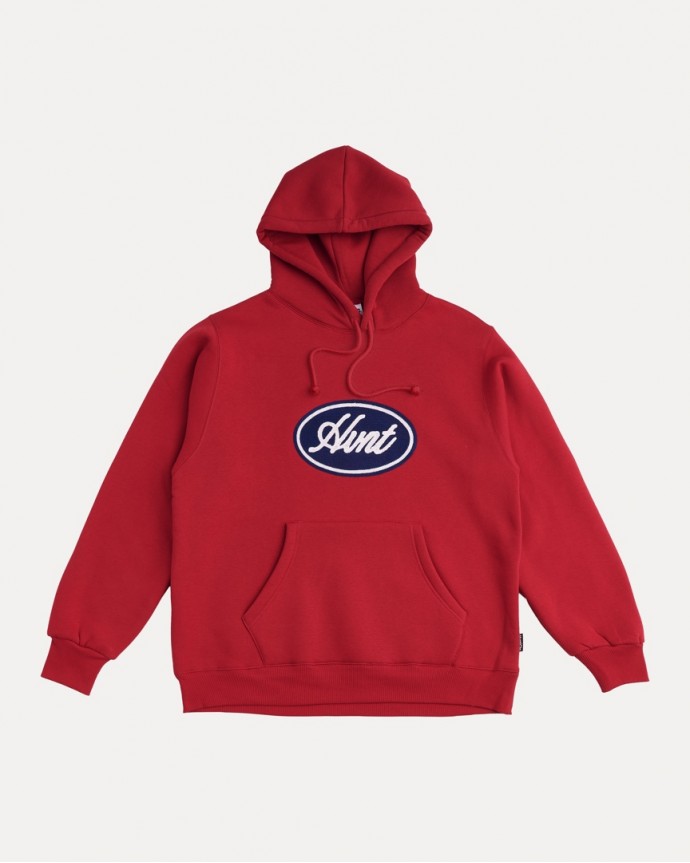 RED OVAL 2-TONE HOODIE