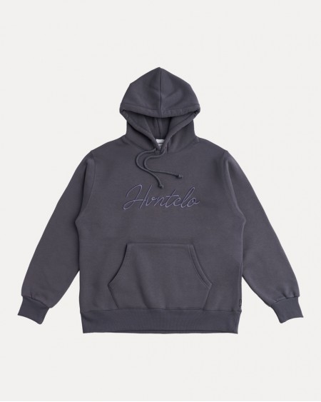 DARK GREY TONE TO TONE HOODIE