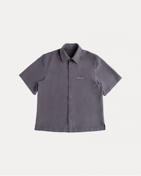 BRUSHED FONT GREY SHIRT