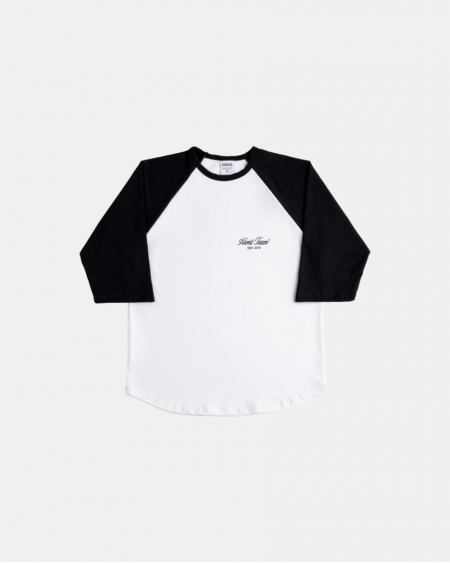 TIME IS POWER WHITE/BLACK 3/4 SLEEVE