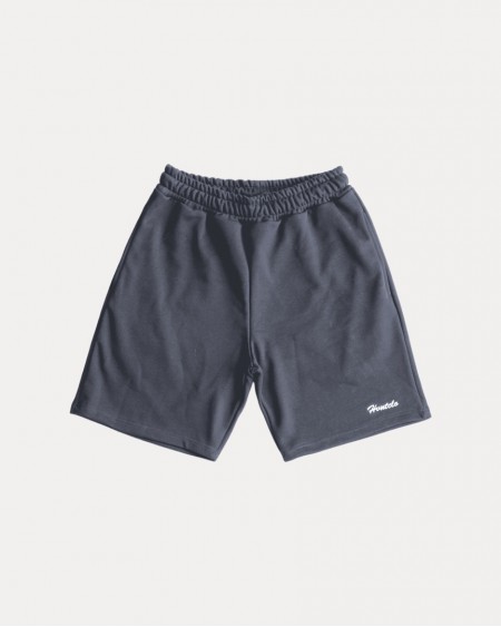 BRUSHED FONT GREY SHORTS