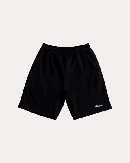 BRUSHED FONT BLACK SHORTS