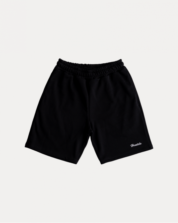 BRUSHED FONT BLACK SHORTS