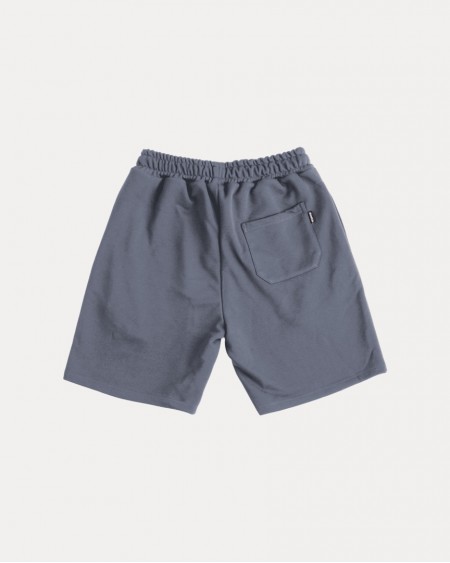 BRUSHED FONT GREY SHORTS