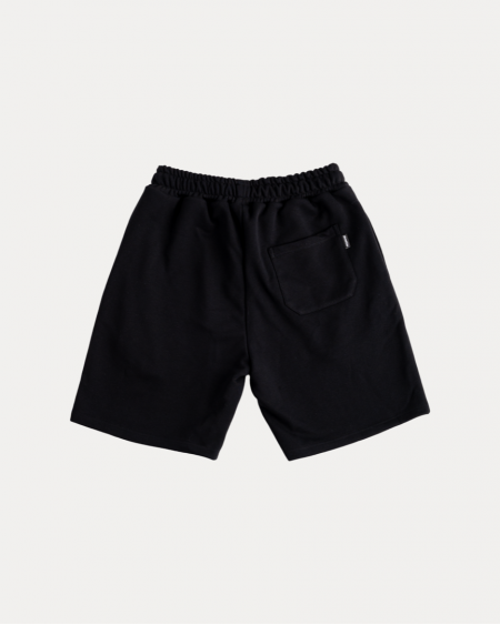 BRUSHED FONT BLACK SHORTS