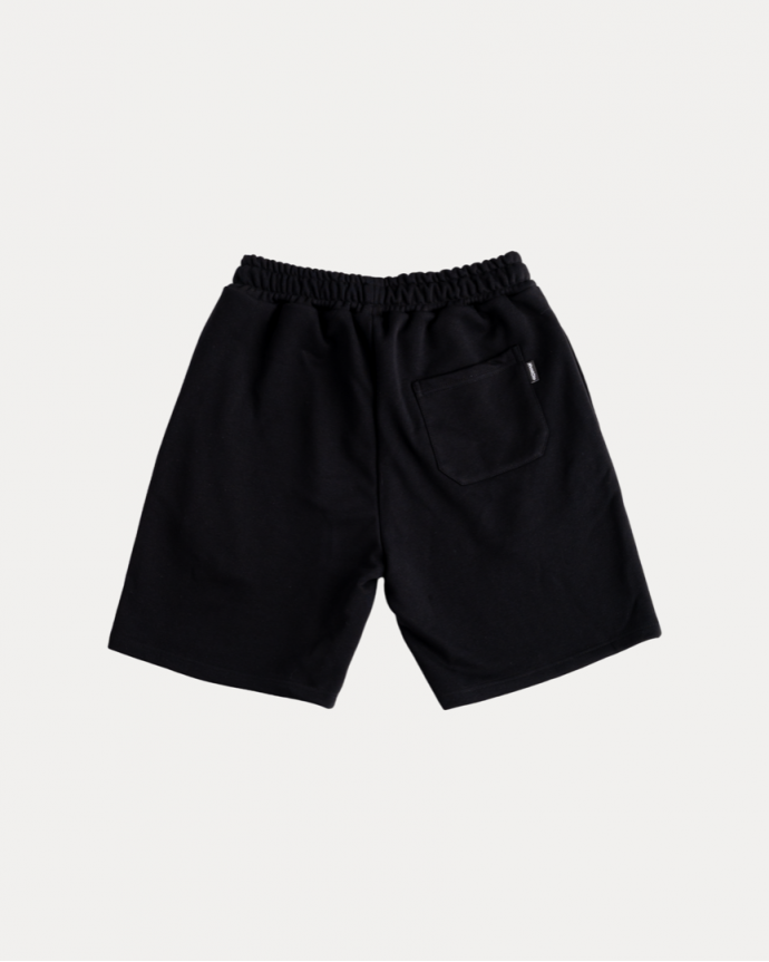 BRUSHED FONT BLACK SHORTS