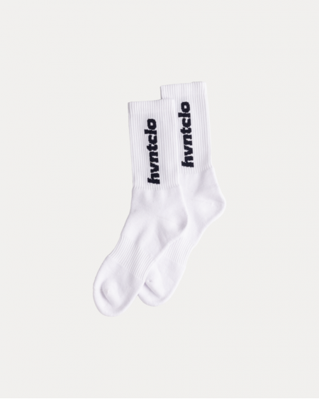CLASSIC FONT WHITE SOCKS