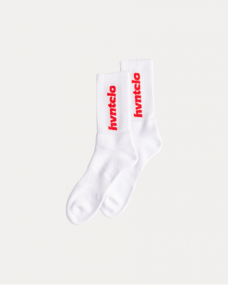 CLASSIC FONT WHITE SOCKS