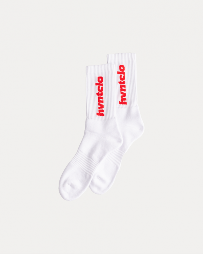 CLASSIC FONT WHITE SOCKS