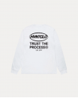 TRUST THE PROCESS WHITE LONGSLEEVE