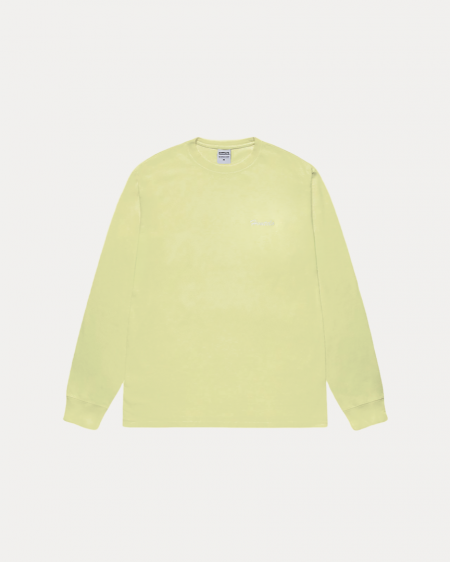 BRUSHED FONT LIME LONGSLEEVE