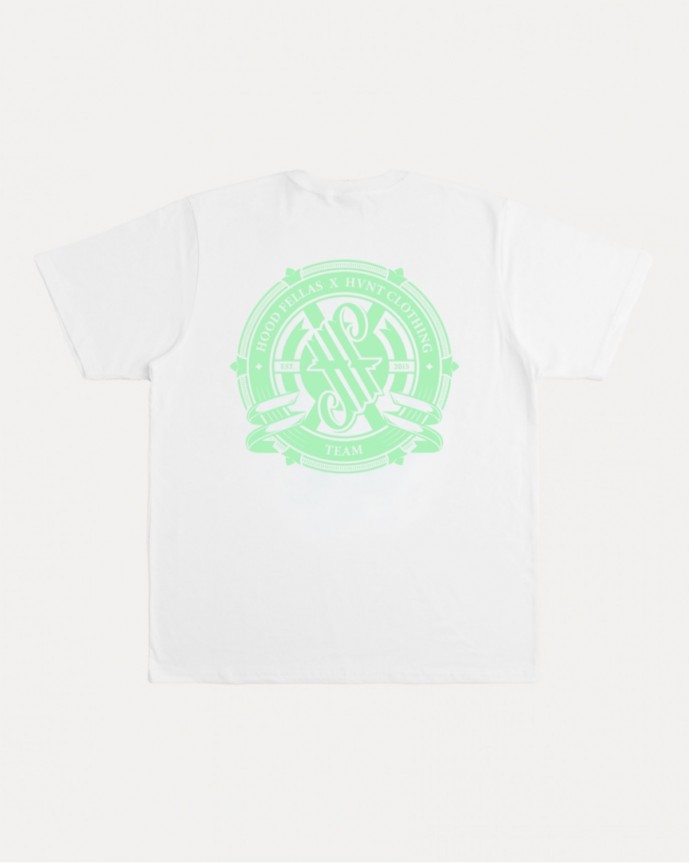 WHITE HVNTCLO x HOODFELLAZ TEE
