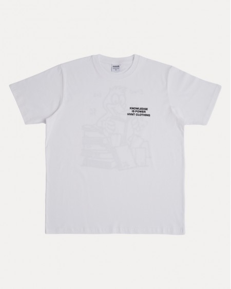 WHITE KNOWLEDGE IS POWER TEE