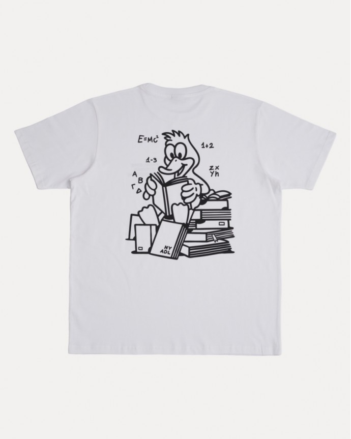 WHITE KNOWLEDGE IS POWER TEE