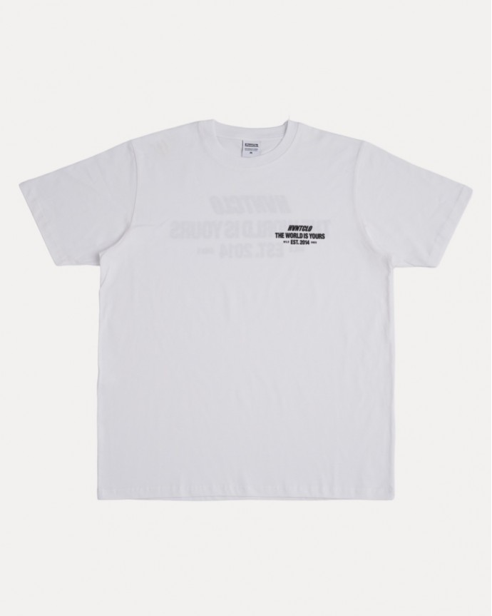 WHITE THE WORLD IS YOURS TEE