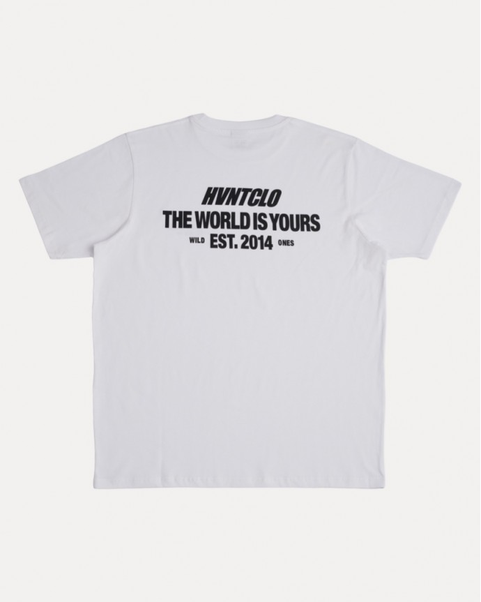 WHITE THE WORLD IS YOURS TEE