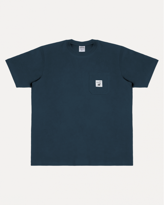 INDIGO PAINTER LABEL TEE