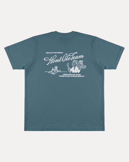 GREY-BLUE PAINTER TEE