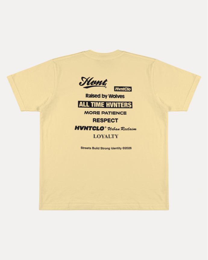 YELLOW ALL LOGOS TEE